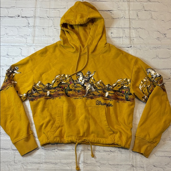 Wrangler Retro Cinched Waist Western Pullover Hoodie Sweatshirt - Picture 3 of 16